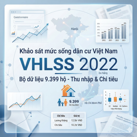 VHLSS 2022 (9k hộ) - Bộ dữ liệu KSMS Dân cư Việt Nam